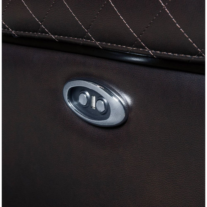 Braylon - Power Motion Recliner - Brown Synthetic Leather