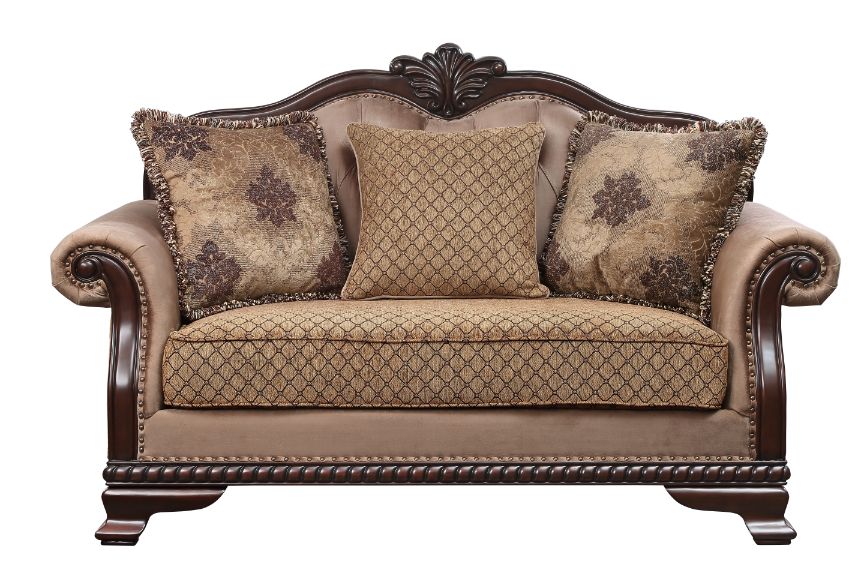 Chateau De Ville Loveseat with 3 Pillows(Same Lv01589)