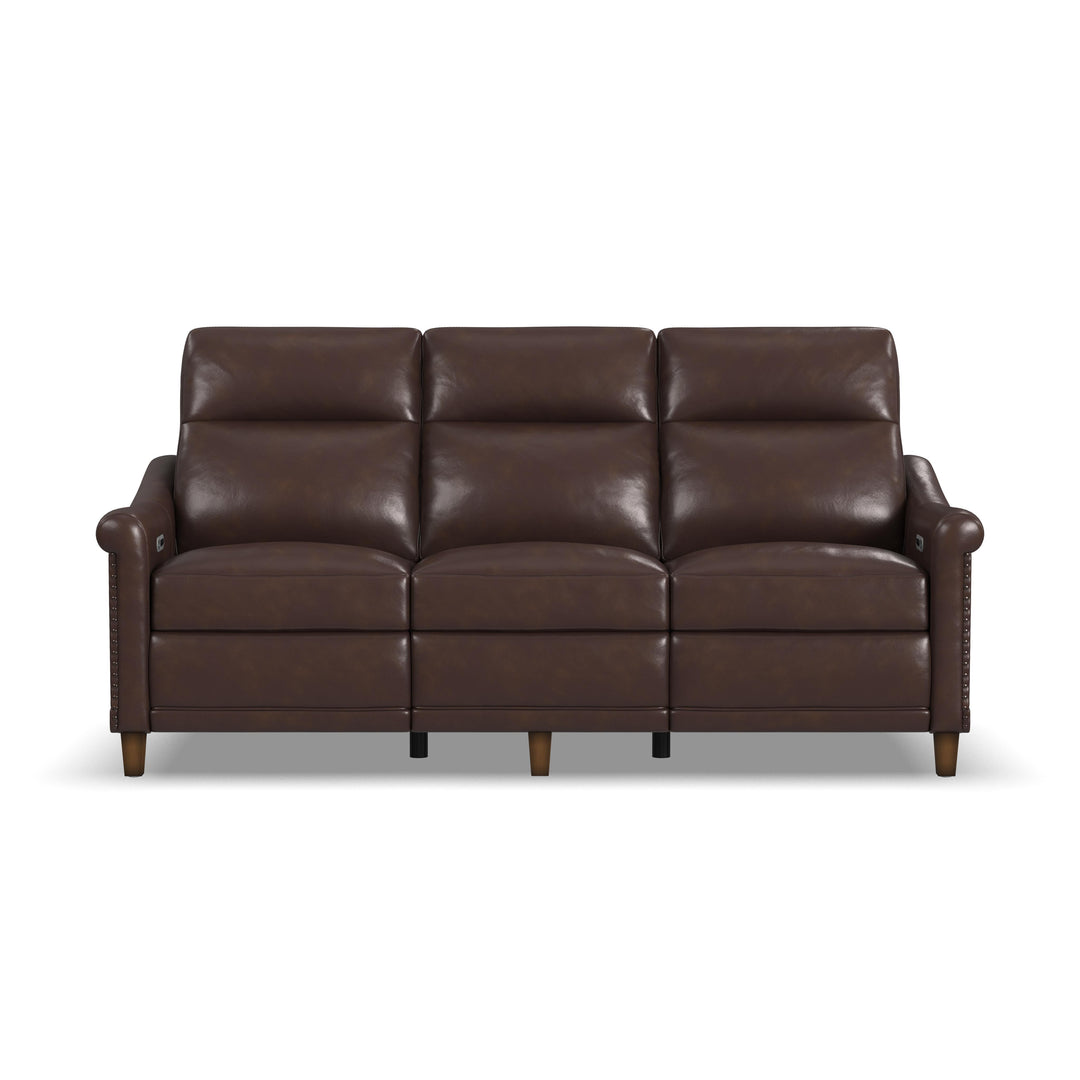 Flexsteel 1535-62PH-29772 Elizabeth  Power Reclining Sofa With Power Headrest  Brunette