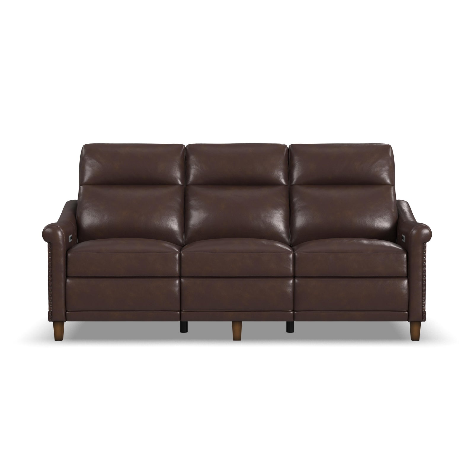 Elizabeth  Power Reclining Sofa With Power Headrest  Brunette