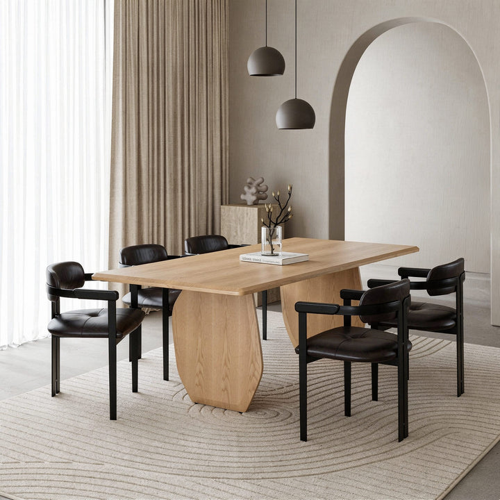 Prado  Modern White Oak Dining Table