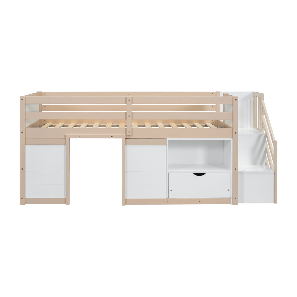 solid-wood-twin-size-low-loft-bed-with-stair-drawer-and-shelf-cream-white-color