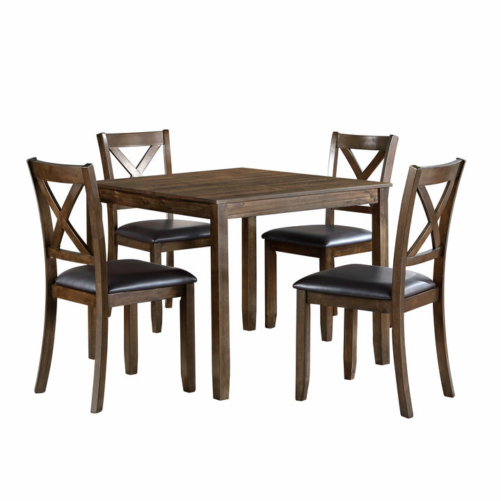 Hazel Brown 5-Piece Pack Dinette Set