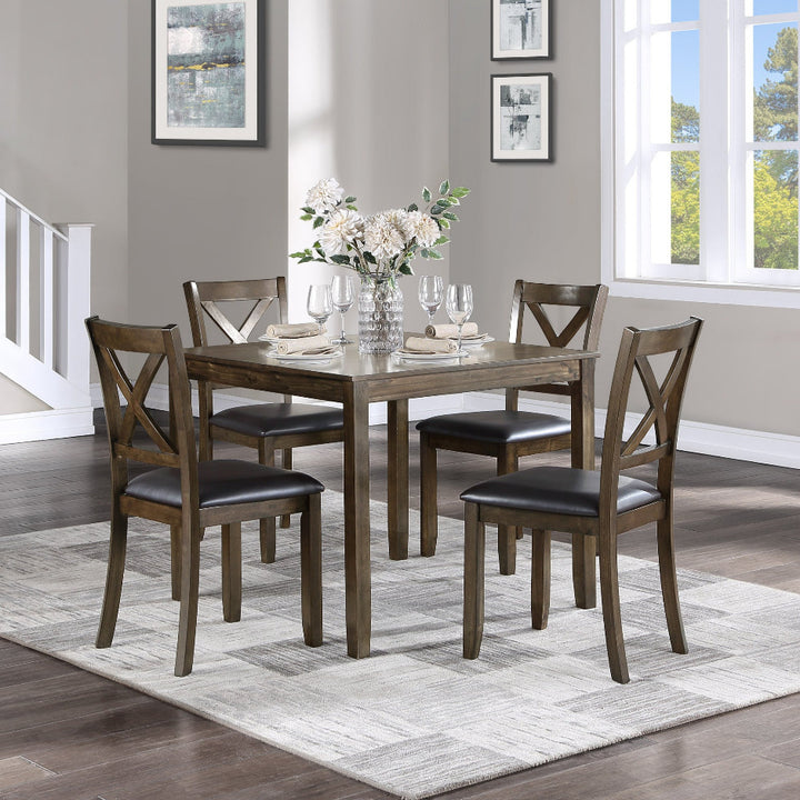 Hazel Brown 5-Piece Pack Dinette Set