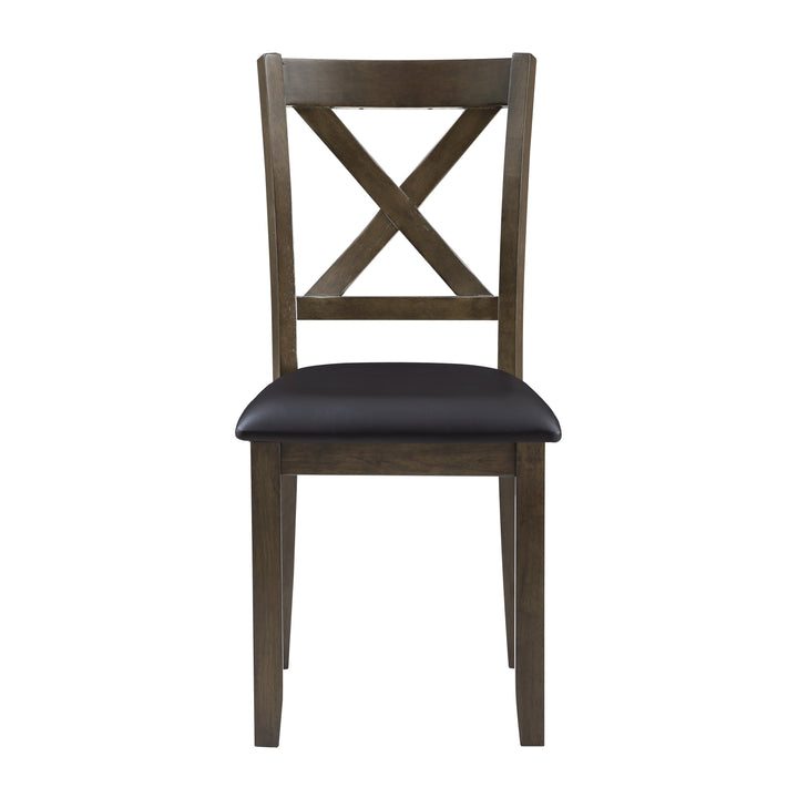 Hazel Brown 5-Piece Pack Dinette Set - Front View