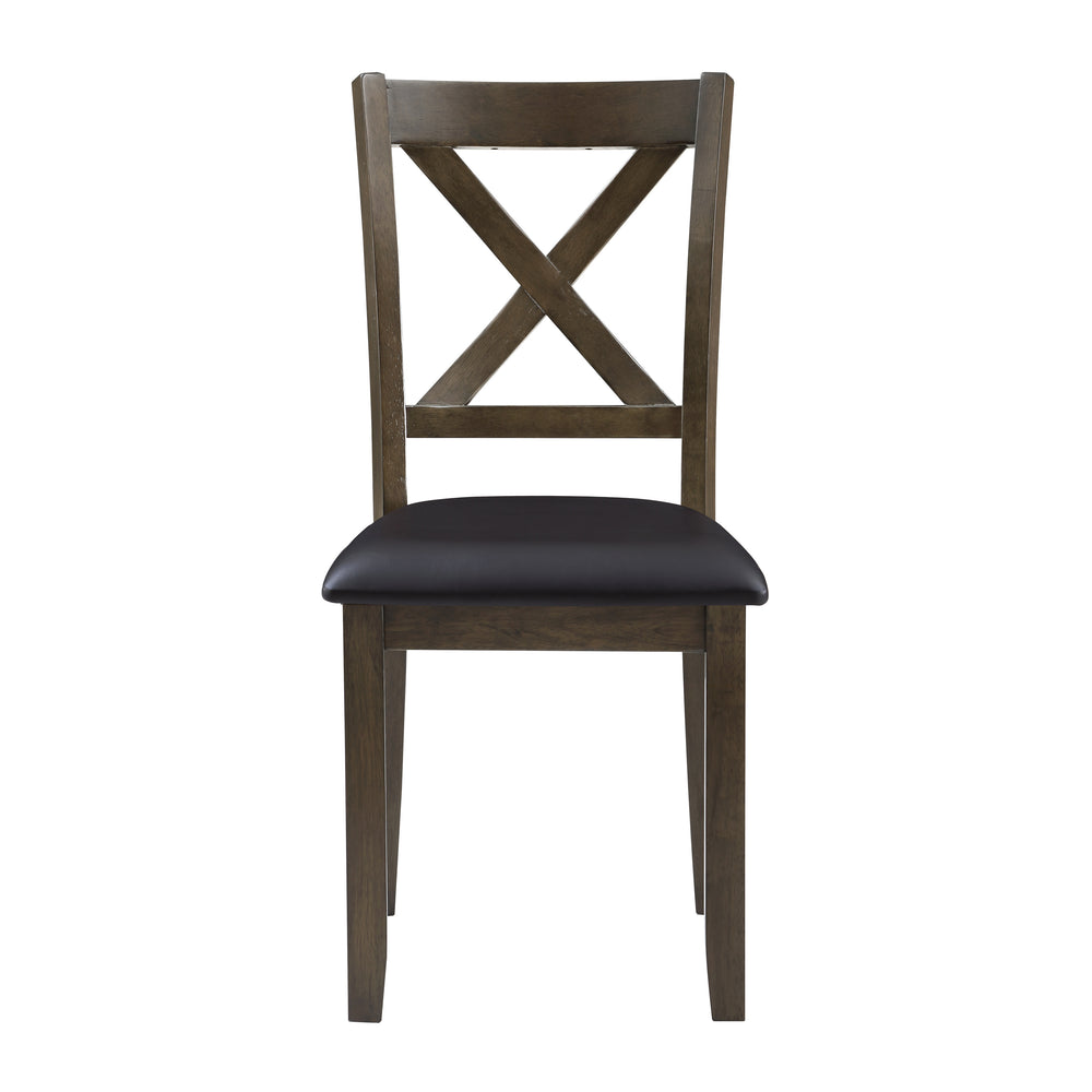 Hazel Brown 5-Piece Pack Dinette Set - Front View