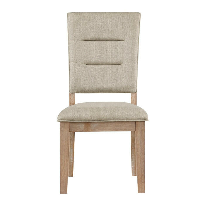 Homelegance Rustic Side Chair with Beige Upholstered Seat at   Contempo Furniture  Contempo Furniture Rustic Side Chair with Beige Upholstered Seat Homelegance.