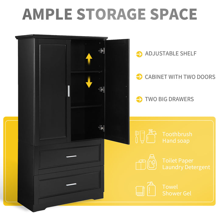 tall-bathroom-storage-cabinet-with-two-doors-and-drawers-black