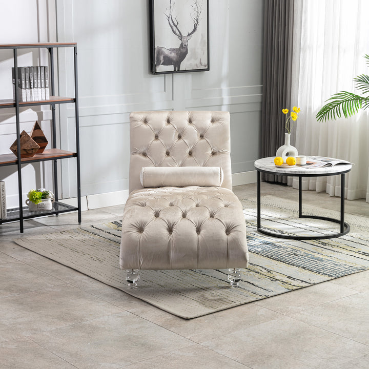 velvet-chaise-lounge-button-tufted-upholstered-chair-beige-velvet