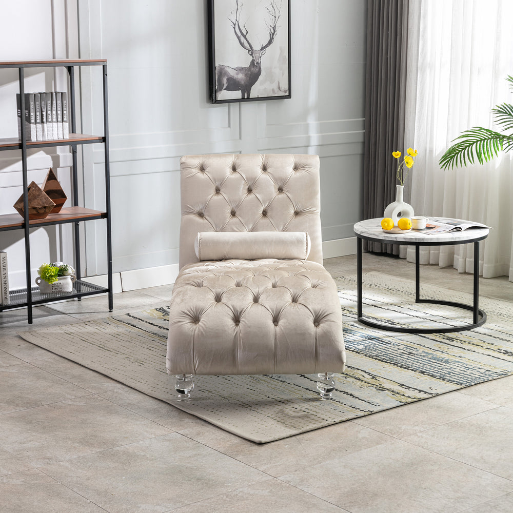 velvet-chaise-lounge-button-tufted-upholstered-chair-beige-velvet