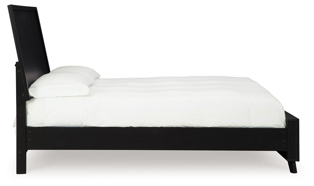 Danziar - King Panel Bed - Black by Ashley Furniture product image