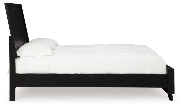 Danziar - King Panel Bed - Black by Ashley Furniture product image