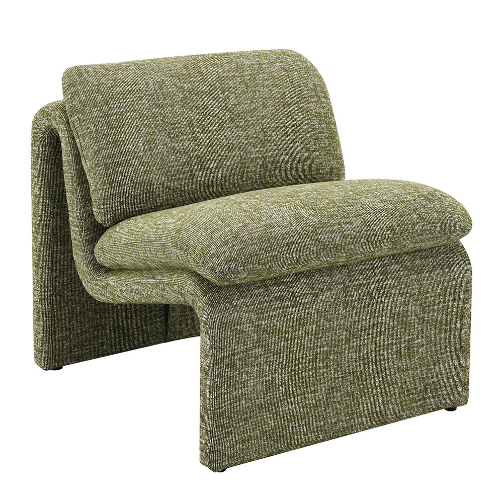 Jaeda - Accent Chair - Green Boucle