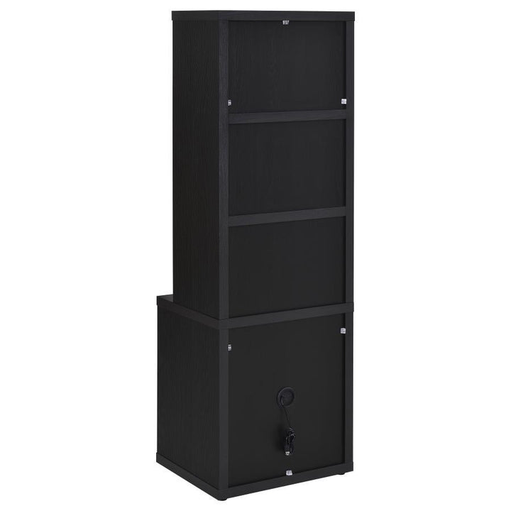 Westpark - 3 Piece Wall Unit Bookcase Set With USB - Black