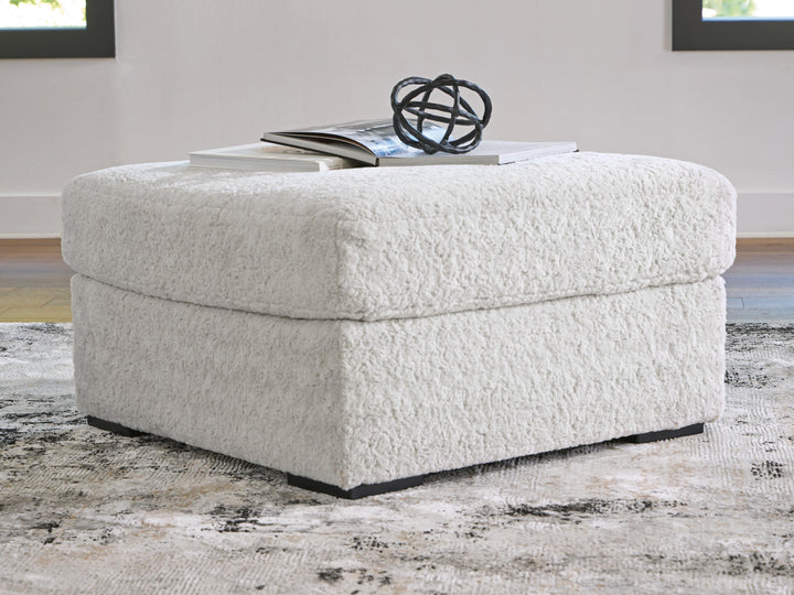 Cuddle Plush Oversized Accent Ottoman - White (2)