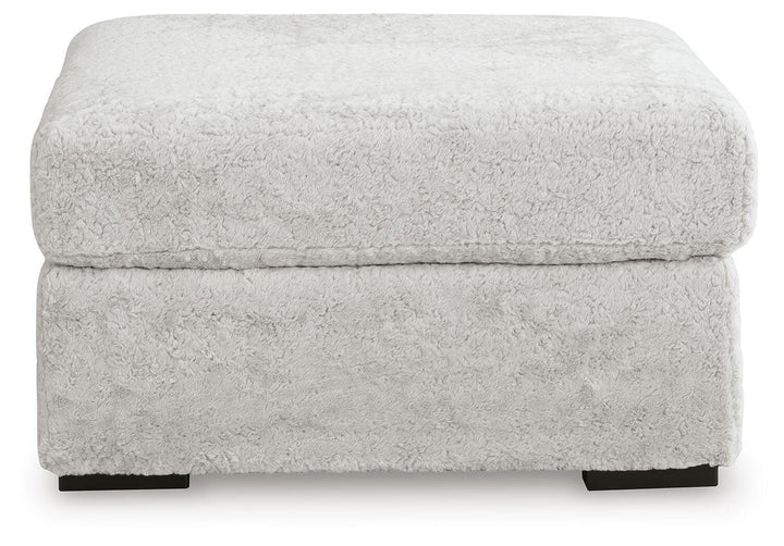 Cuddle Plush Oversized Accent Ottoman - White (3)