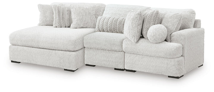 Cuddle Plush 3-Piece Sectional with Chaise - Arctic (1)