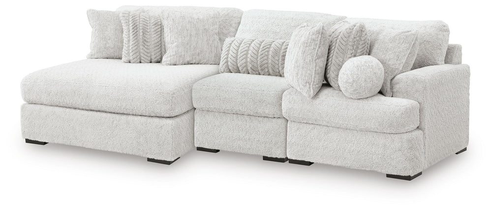 Cuddle Plush 3-Piece Sectional with Chaise - Arctic (1)