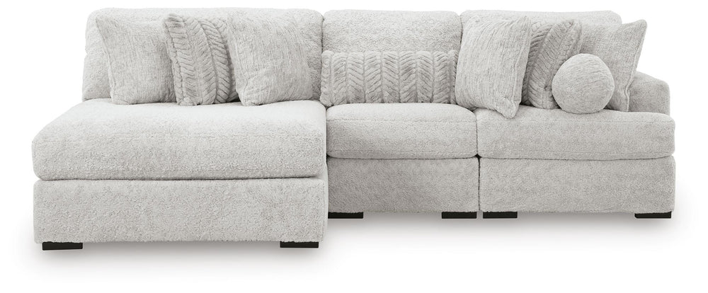 Cuddle Plush 3-Piece Sectional with Chaise - Arctic (3)