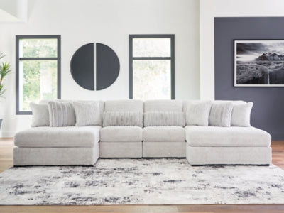Cuddle Plush 4-Piece Sectional with Chaise