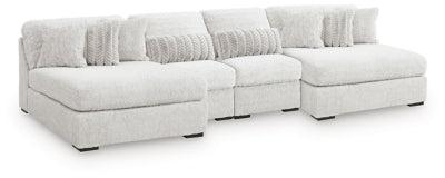 Cuddle Plush 4-Piece Sectional with Chaise