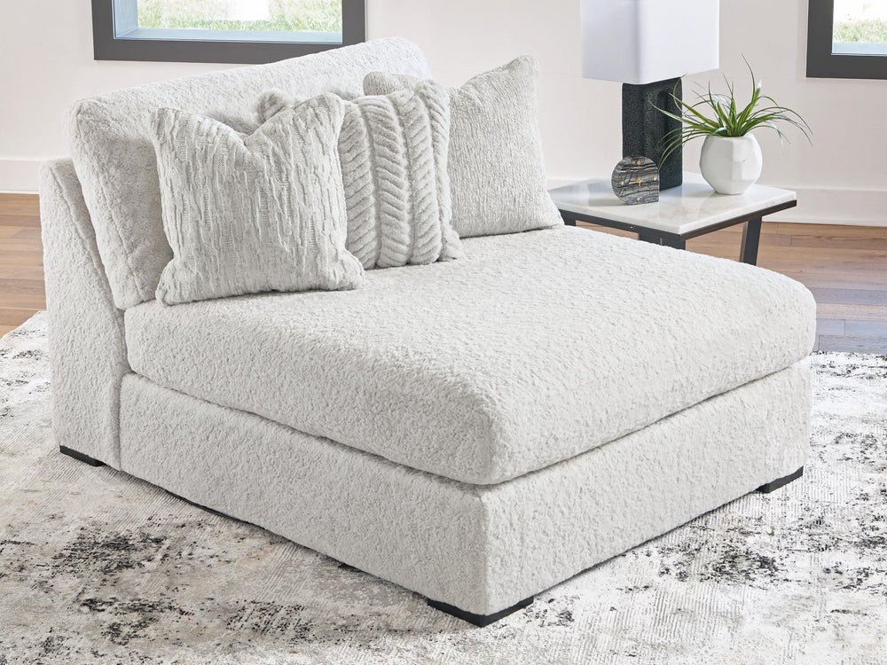 Cuddle Plush Oversized Armless Chaise - White (6)