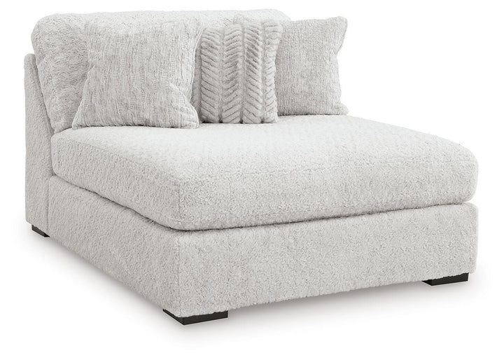 Cuddle Plush Oversized Armless Chaise - White (1)