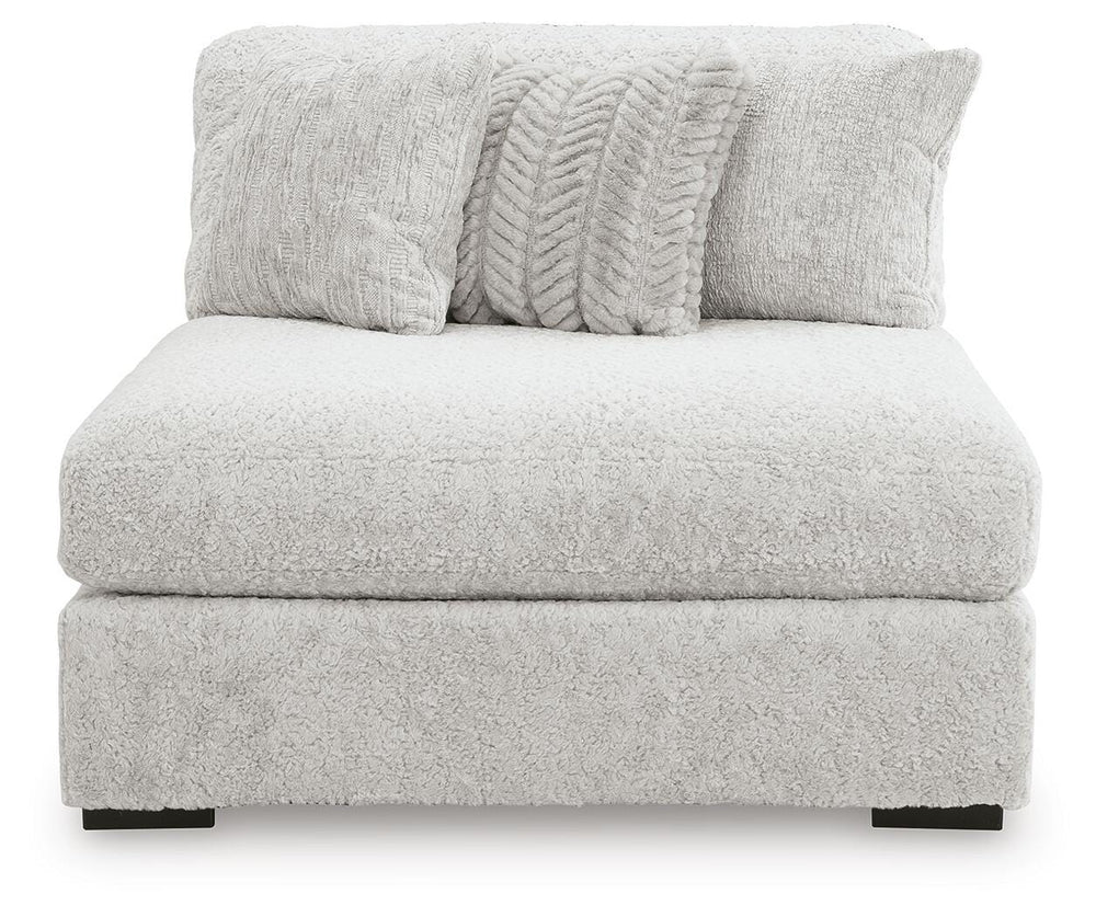 Cuddle Plush Oversized Armless Chaise - White (3)