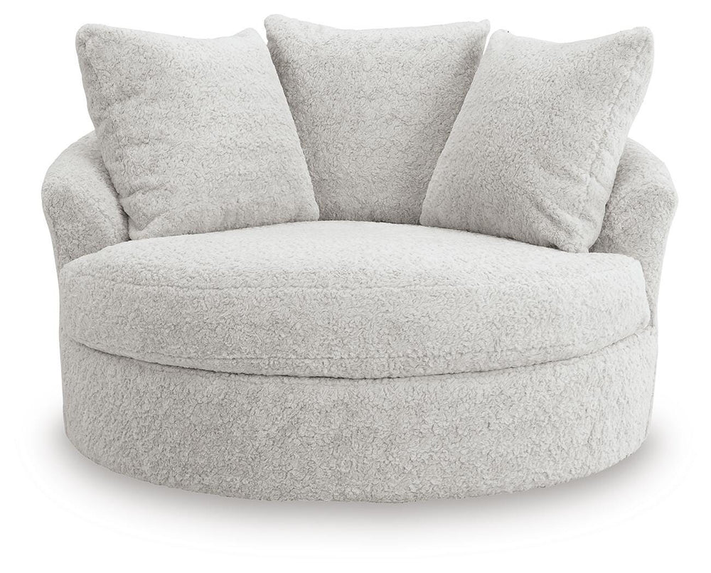 Cuddle Plush 3-Piece Sectional, Chair and Ottoman (4)