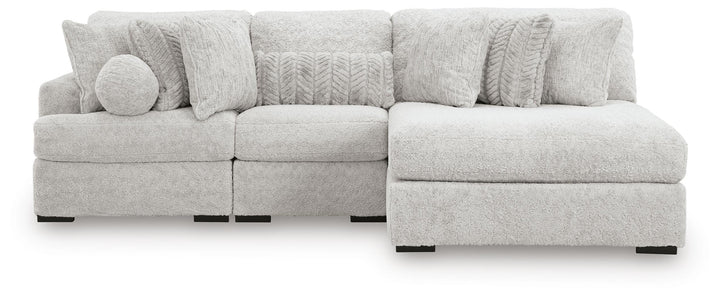 Cuddle Plush 3-Piece Sectional with Chaise - Arctic (3)