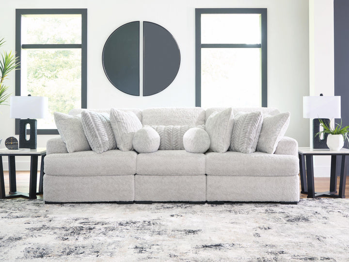 Cuddle Plush 3-Piece Sectional - Arctic (2)