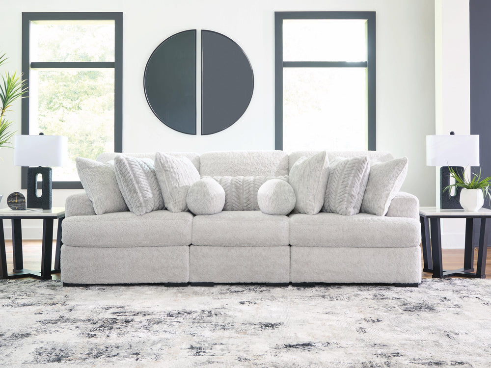 Cuddle Plush 3-Piece Sectional - Arctic (2)