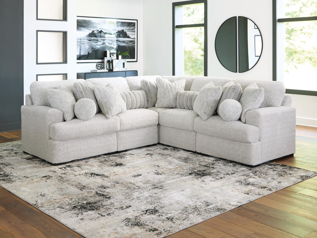 Cuddle Plush 5-Piece Sectional - Arctic (2)