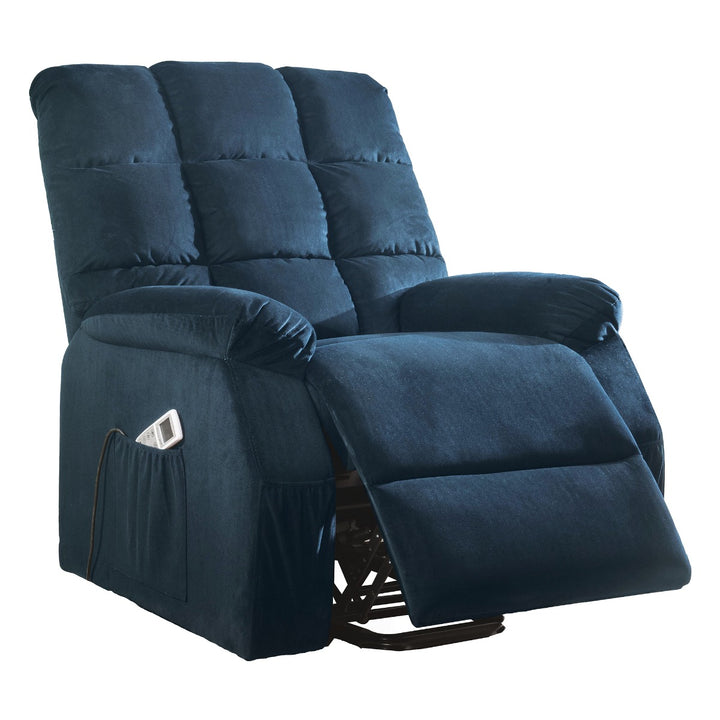 Ipompea Recliner with Power Lift &amp; Massage in Black Velvet