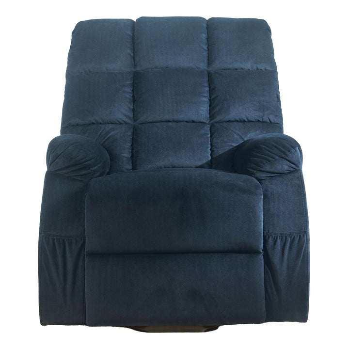 Ipompea Recliner with Power Lift &amp; Massage in Black Velvet
