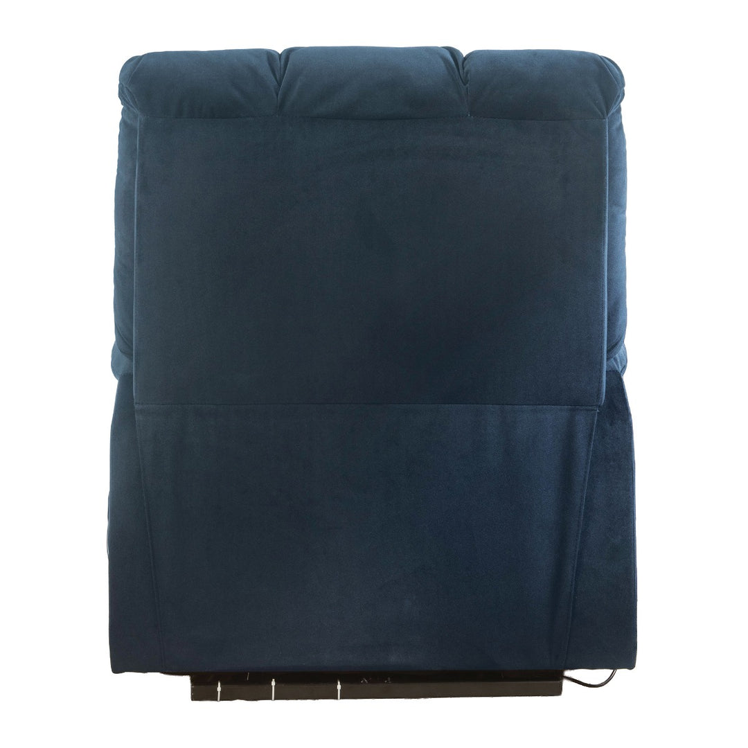 Ipompea Recliner with Power Lift & Massage in Black Velvet