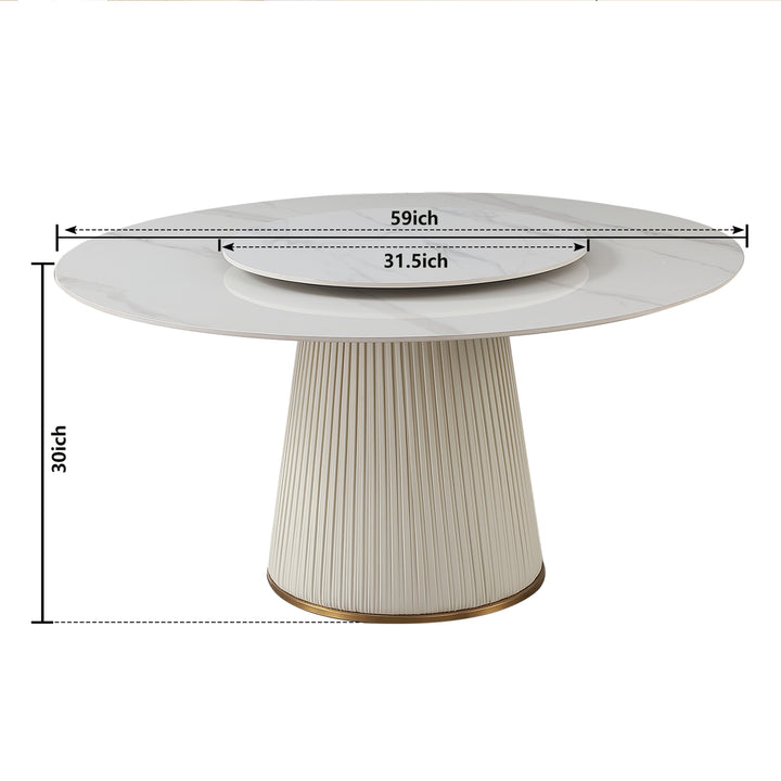 9-piece-59-sintered-stone-round-dining-table-with-lazy-susan-metal-pedestal-dining-set