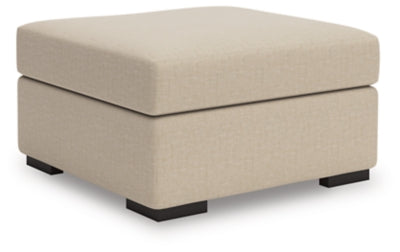 LadyMae Oversized Accent Ottoman - Beige - Beige