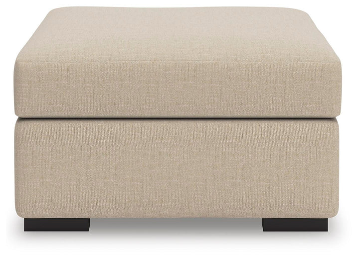 LadyMae Oversized Accent Ottoman - Beige (3)
