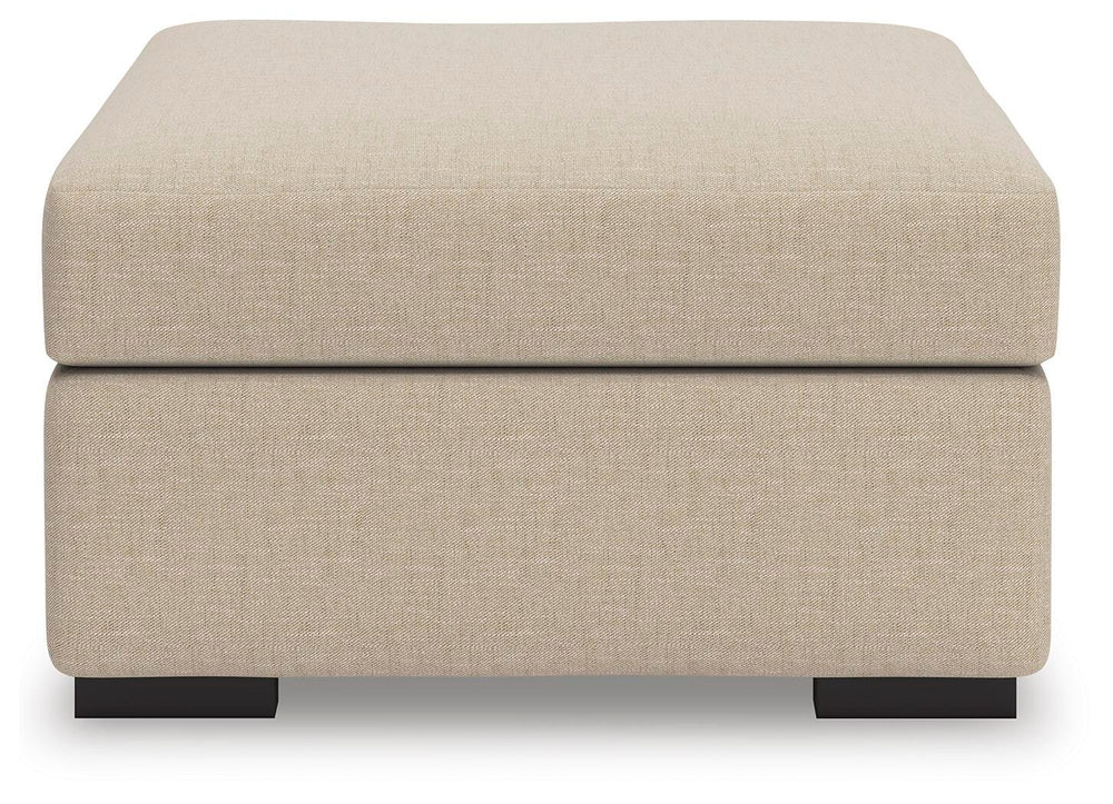 LadyMae Oversized Accent Ottoman - Beige (3)