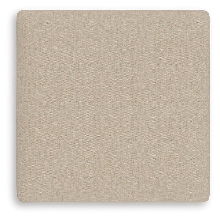 LadyMae Oversized Accent Ottoman - Beige (4)