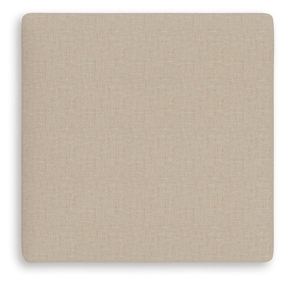 LadyMae Oversized Accent Ottoman - Beige (4)
