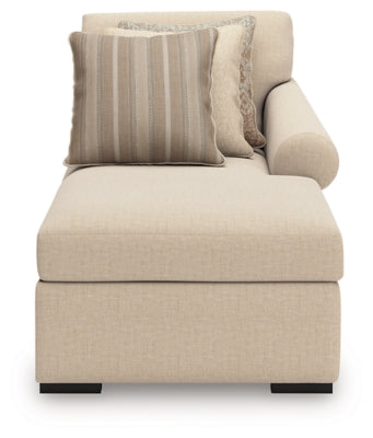 LadyMae Right-Arm Facing Corner Chaise - Beige