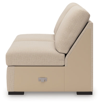 LadyMae Armless Loveseat - Beige