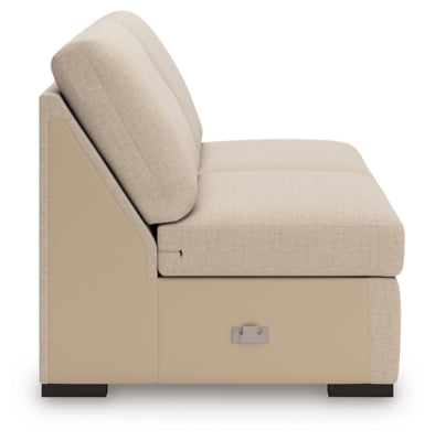 LadyMae Armless Loveseat - Beige