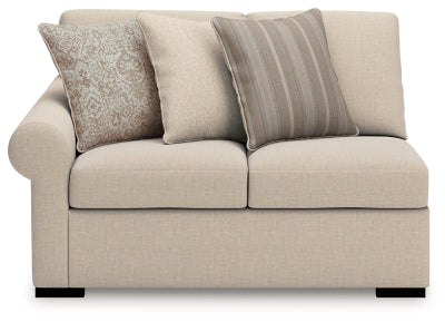 LadyMae Left-Arm Facing Loveseat - Beige