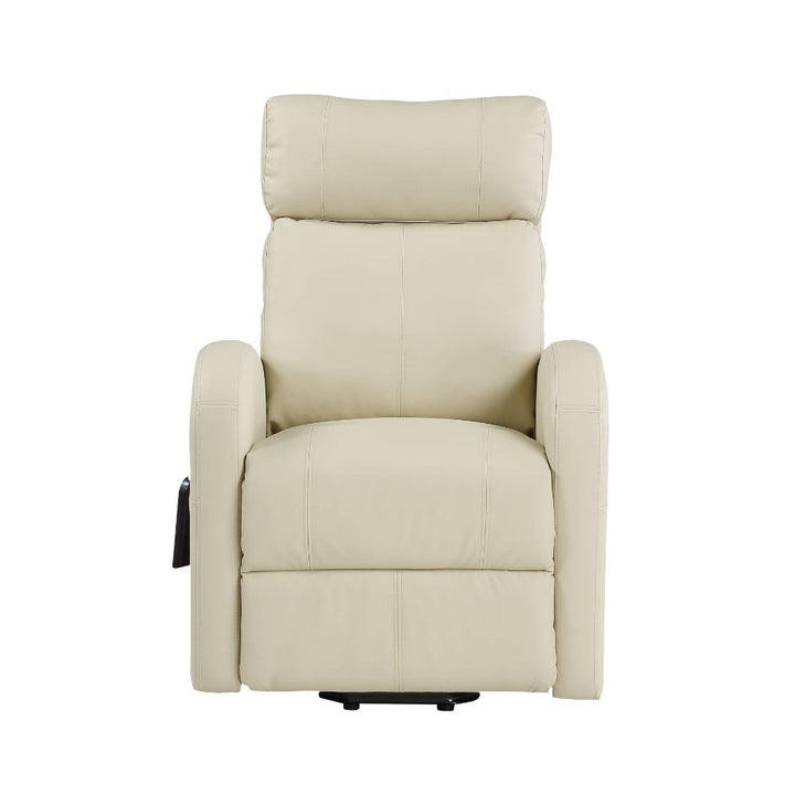 Ricardo Power Motion Recliner with Lift in Beige Leatherette