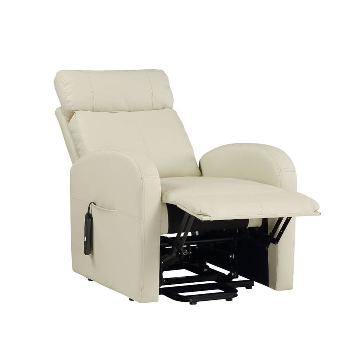Ricardo Power Motion Recliner with Lift in Beige Leatherette