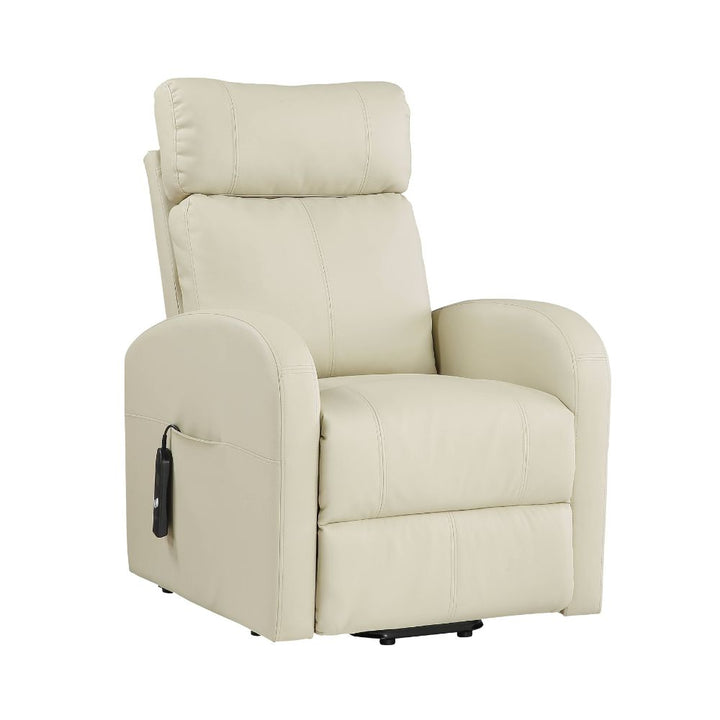 Ricardo Power Motion Recliner with Lift in Beige Leatherette