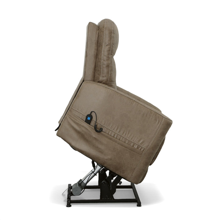 Kenner Power Lift Recliner With Power Headrest &amp; Lumbar Sand